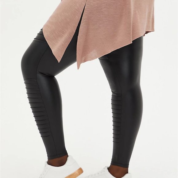 Torrid Platinum Legging - Faux Leather Moto - Picture 3 of 3
